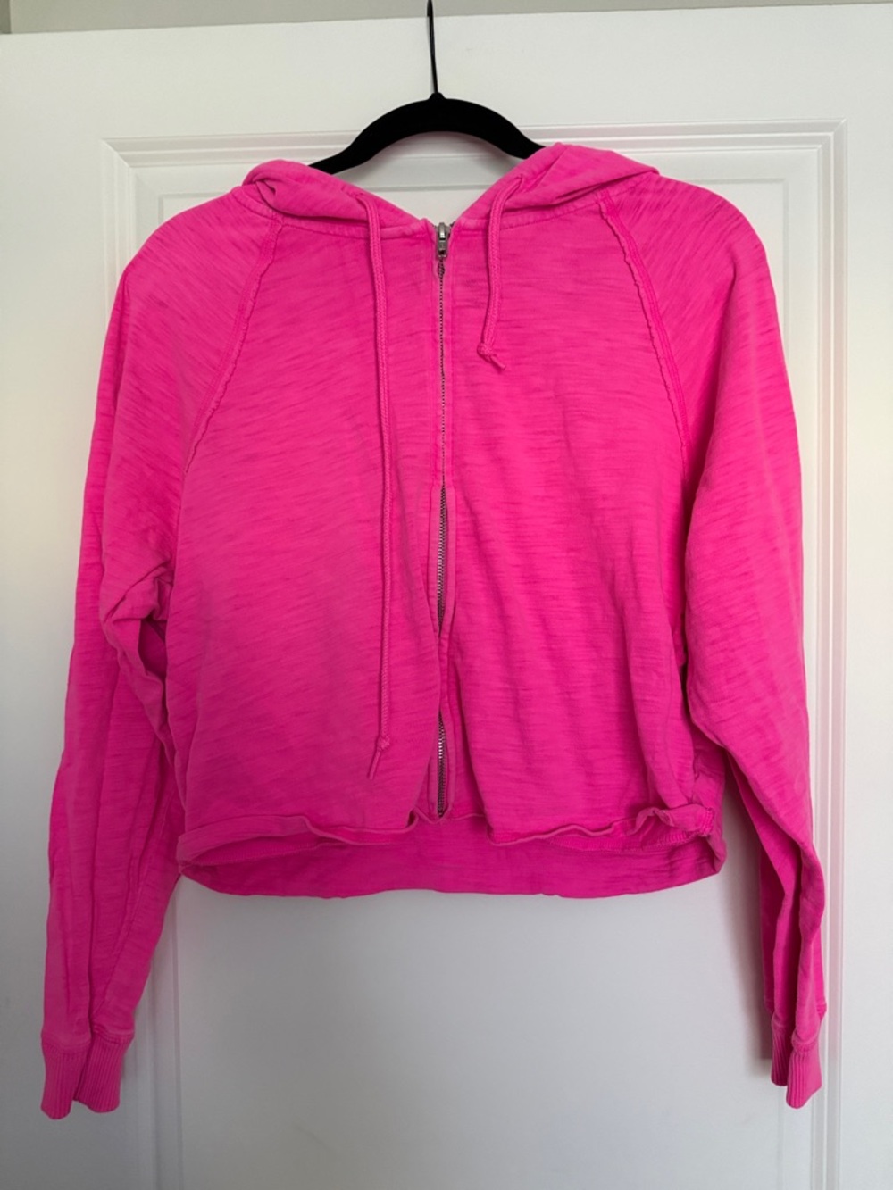 PINK Victoria's Secret Hot Pink Zip-Up Hoodie